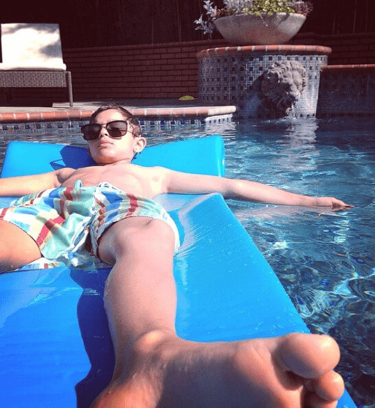 Jackson Chambers Chilling In The Pool